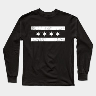 Chicago Flag White Alternate Long Sleeve T-Shirt